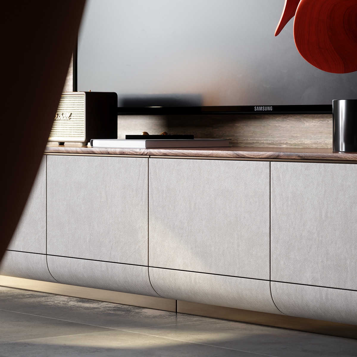 Round Calyx TV Cabinet