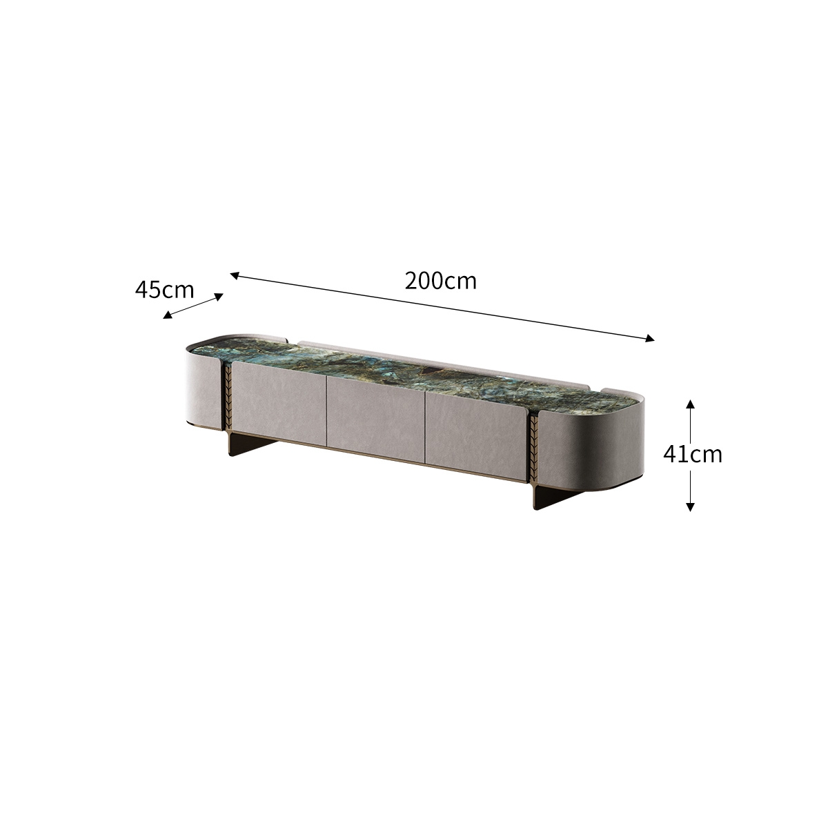 Gold Wheat TV Cabinet