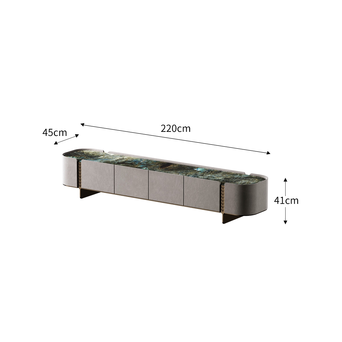 Gold Wheat TV Cabinet