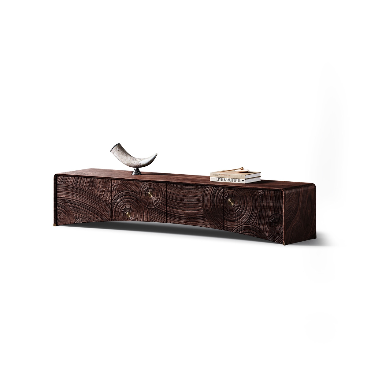 Starry Night Art Carved TV Cabinet 3
