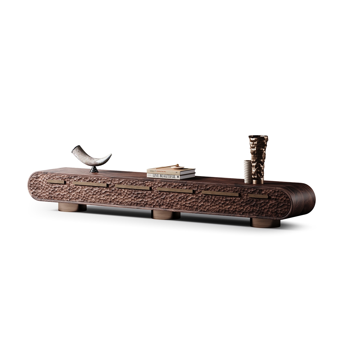 Minimalist Art Carved TV Cabinet