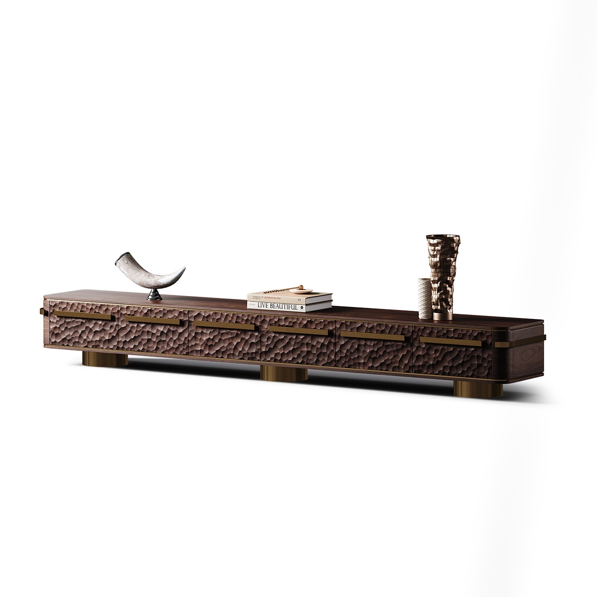 Minimalist Art Carved TV Cabinet 1