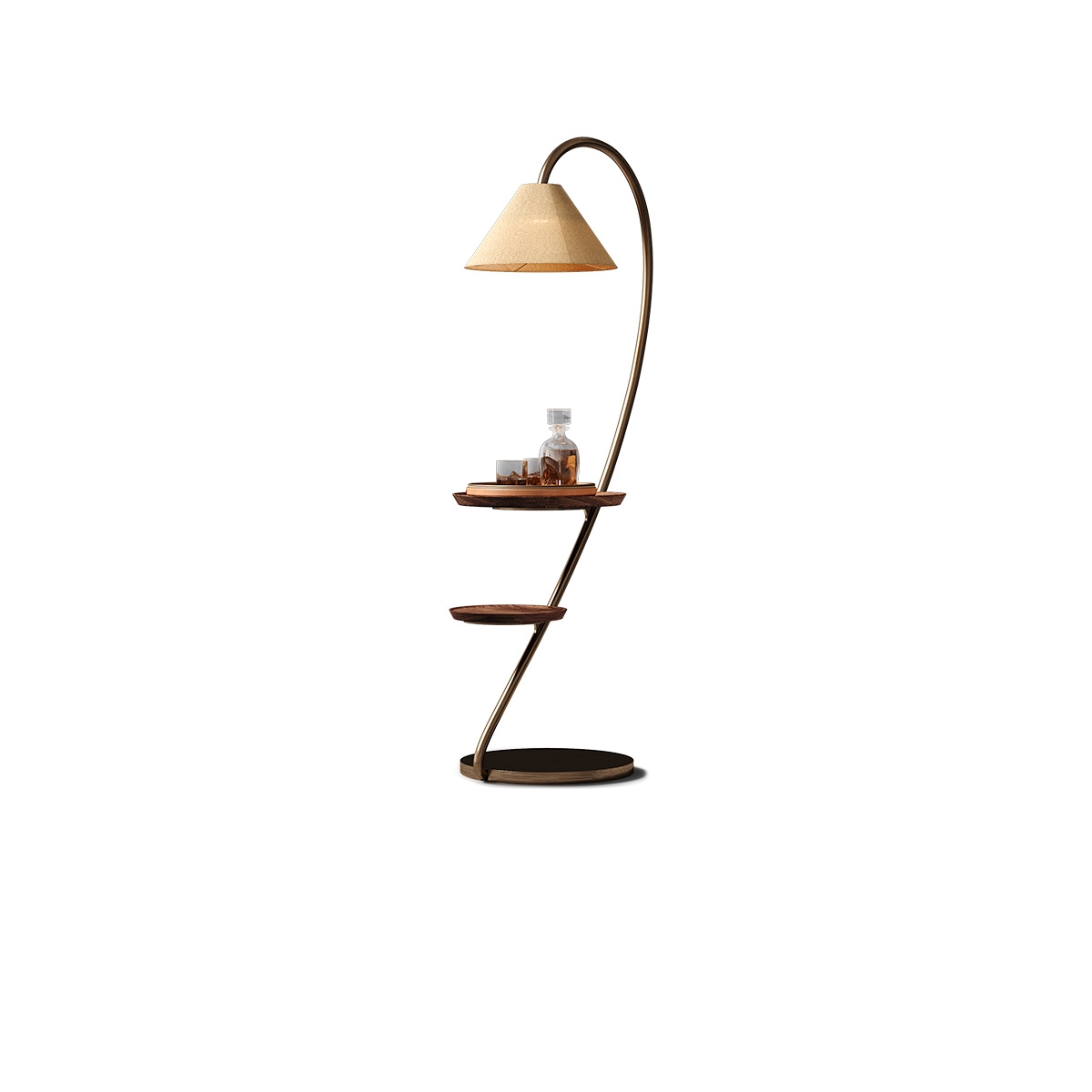 Swan Corner Table Lamp