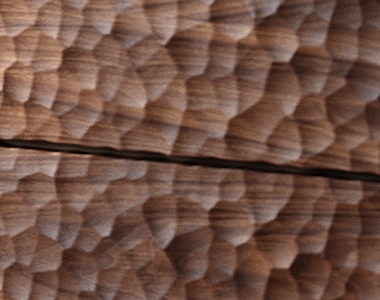 Hammered texture finish – North American black walnut veneer