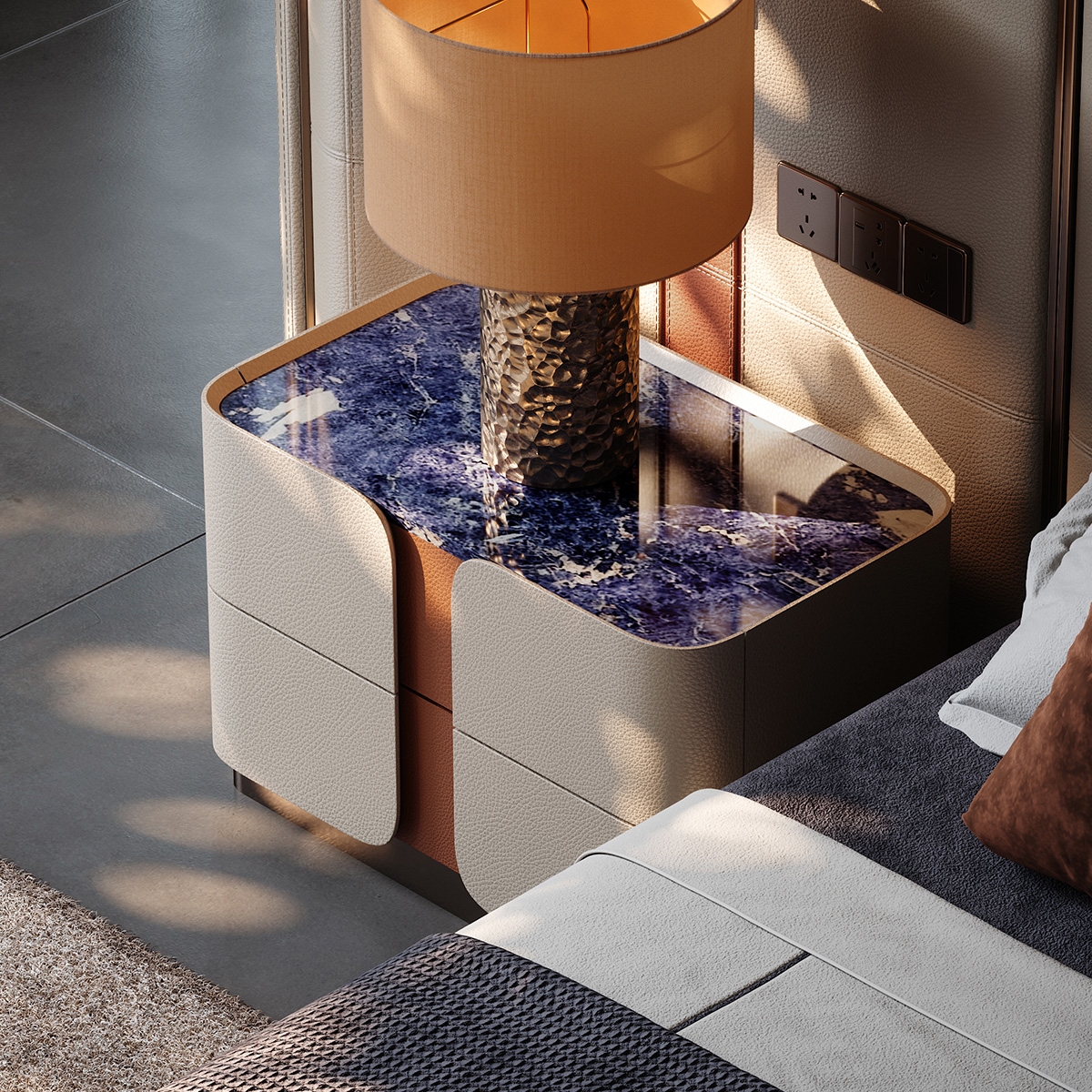 Wing Bedside Table