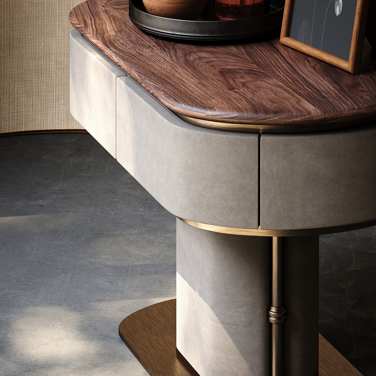 Bamboo Bedside Table 2