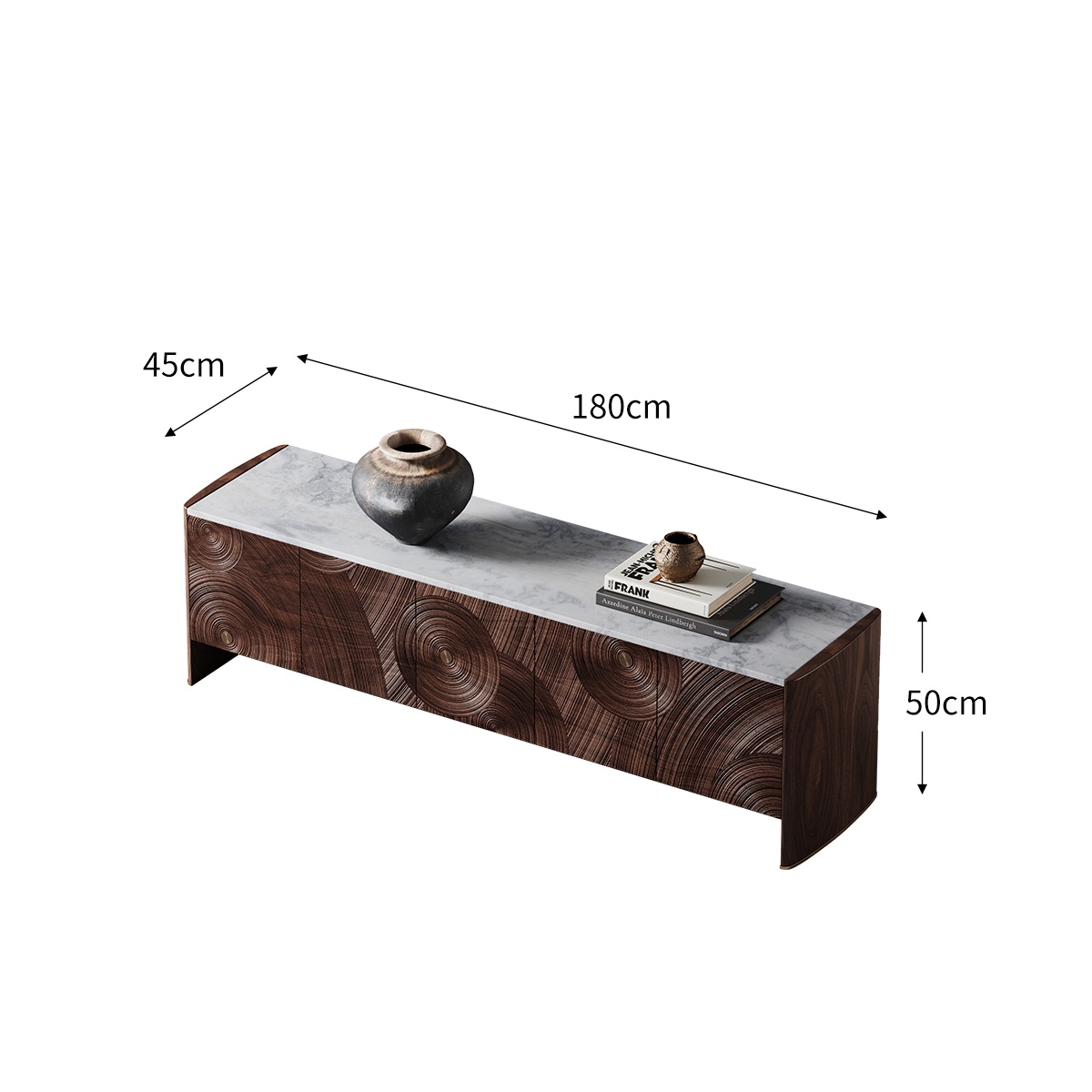 Starry Night Art Carved Bedroom TV Stand 2
