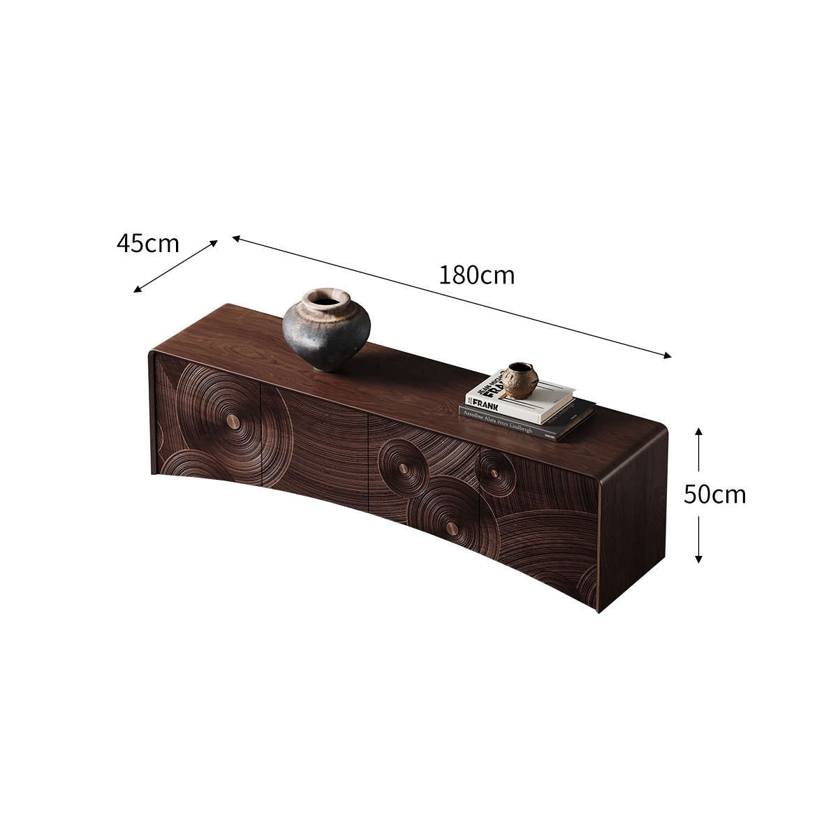 Starry Night Art Carved Bedroom TV Stand