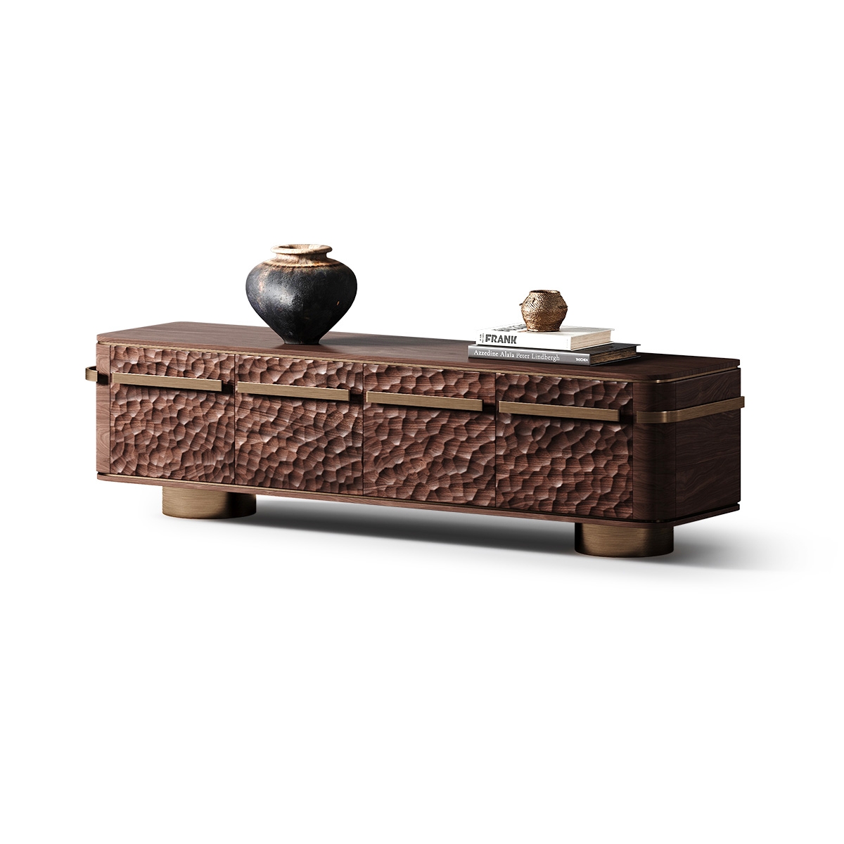 Minimalist Art Carved Bedroom TV Stand