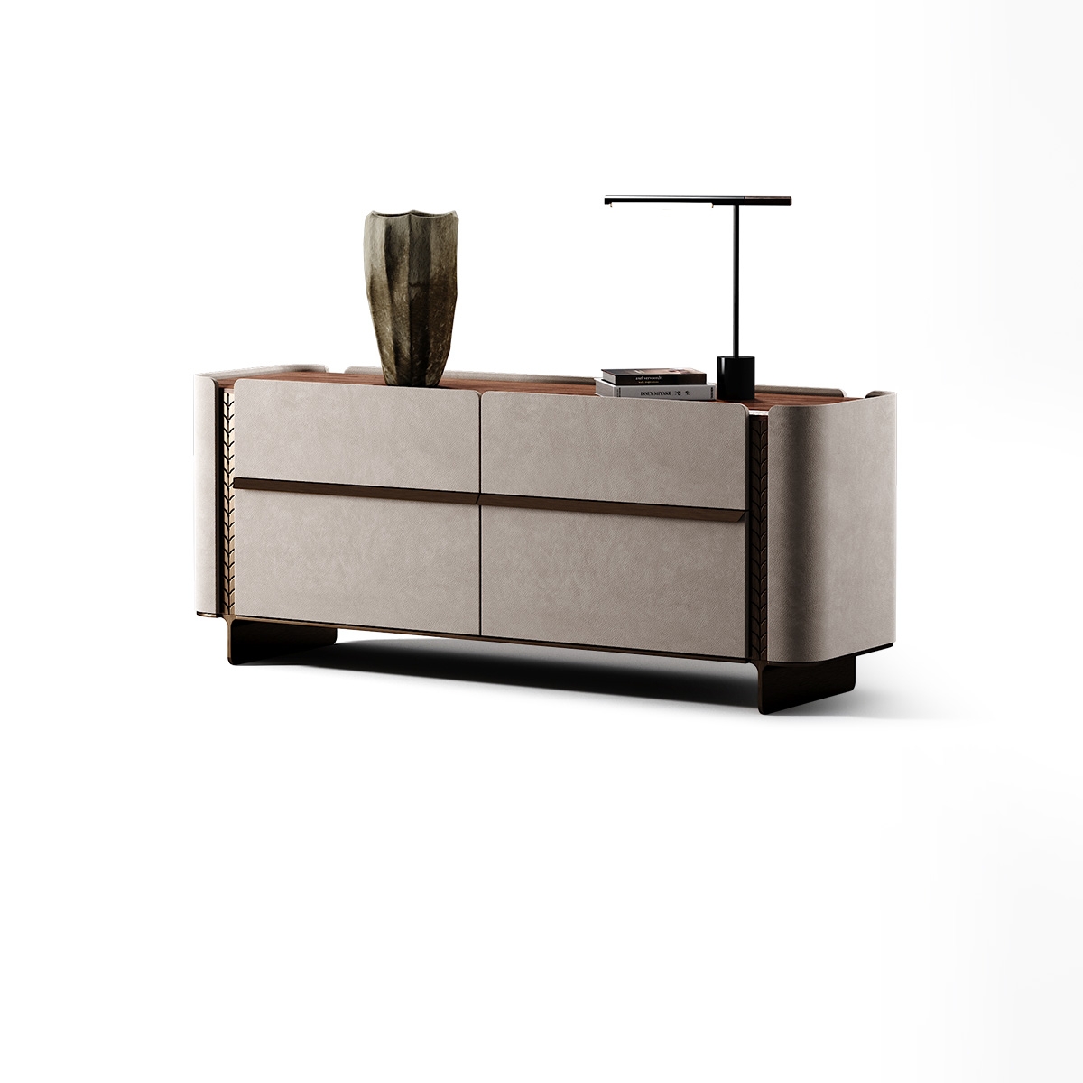Gold Wheat Bedroom TV Stand