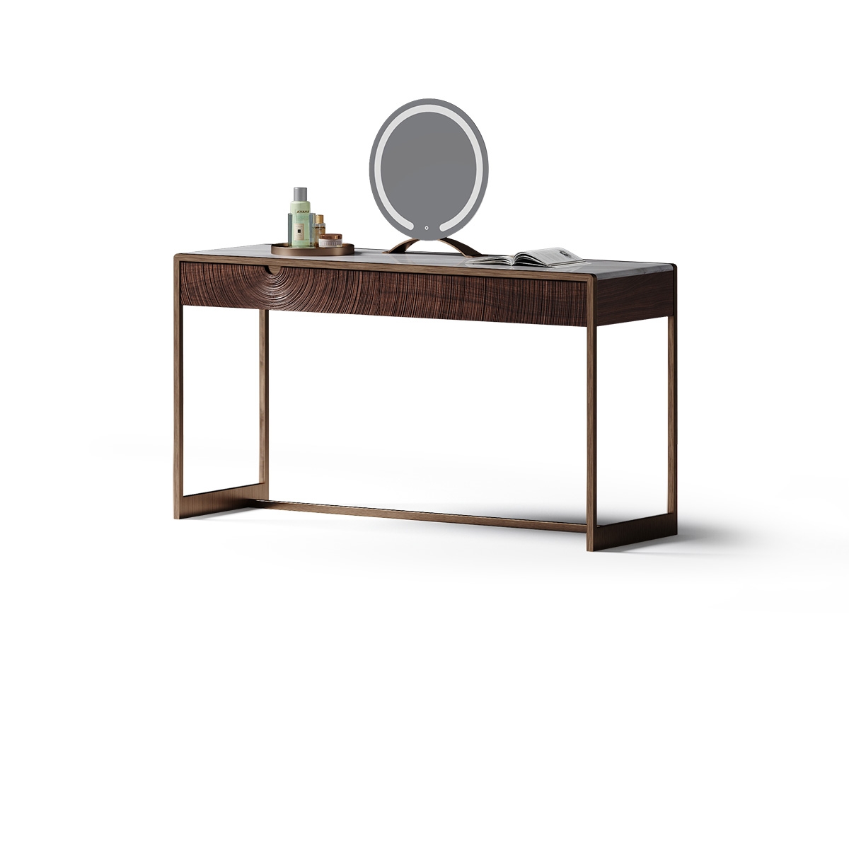 Ripple Art Carved Dressing Table