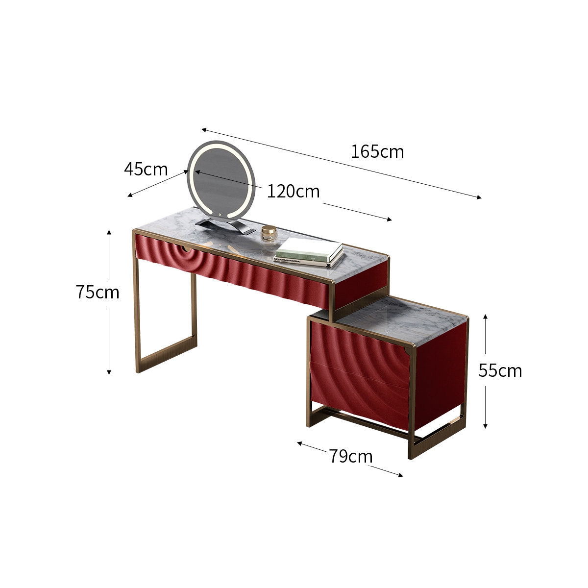 Ripple Dressing Table 1