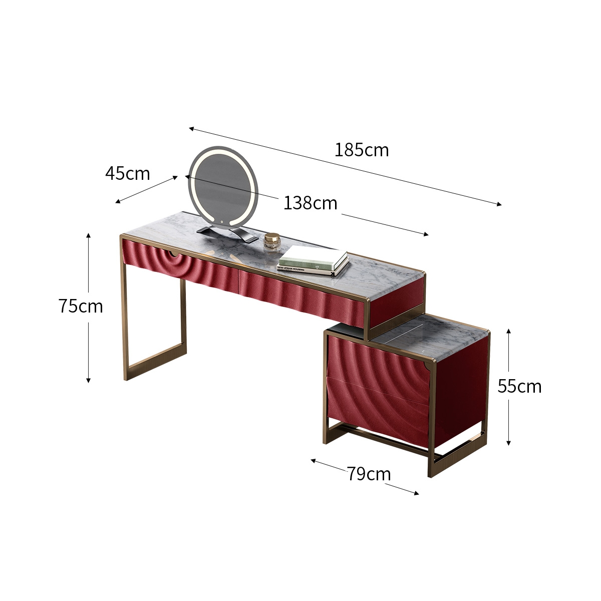 Ripple Dressing Table 1