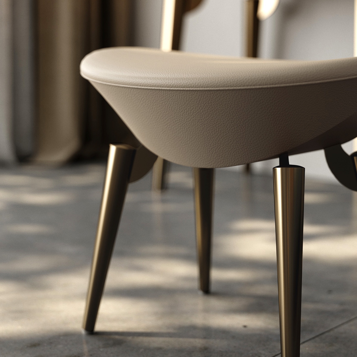 Pillar Makeup Stool