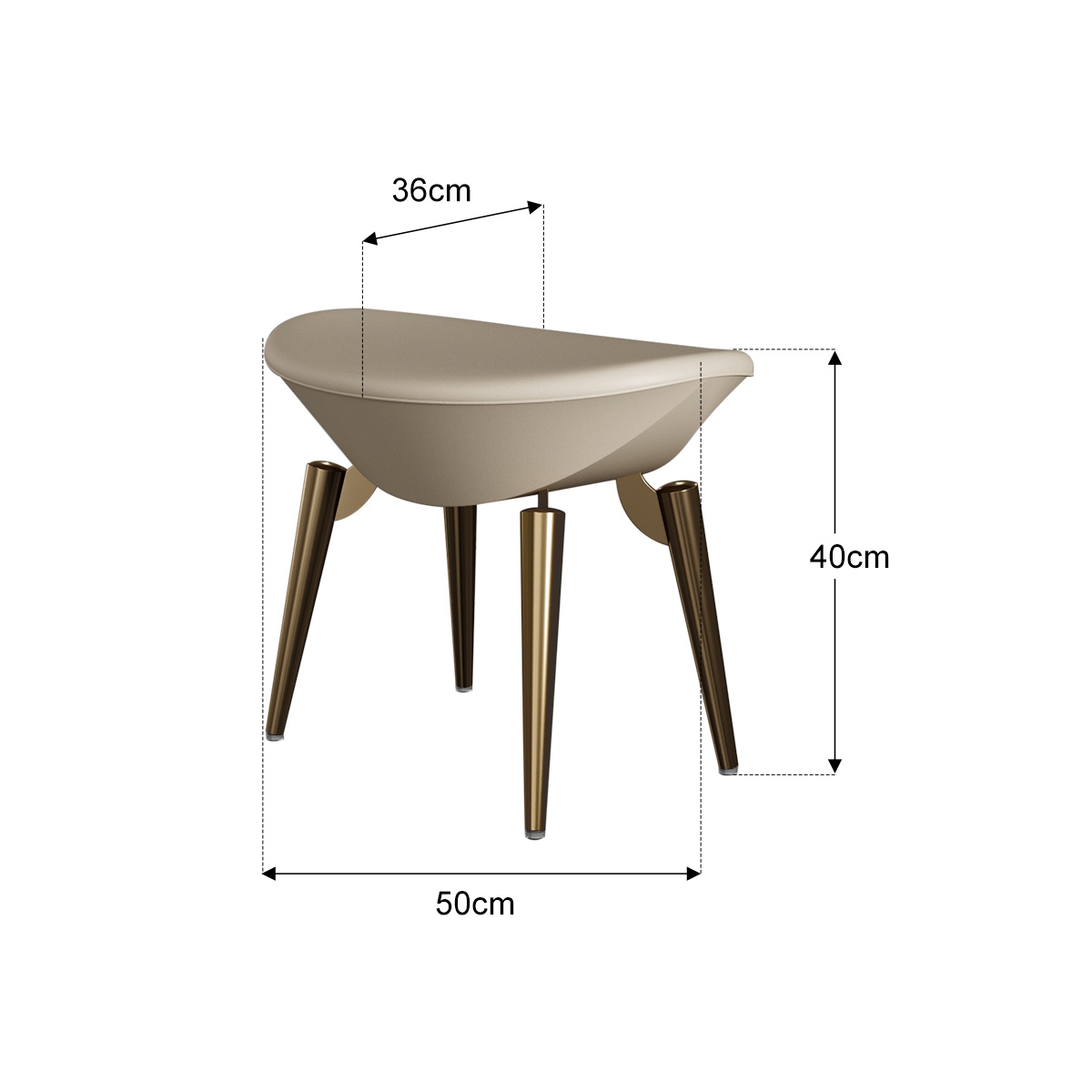 Pillar Makeup Stool