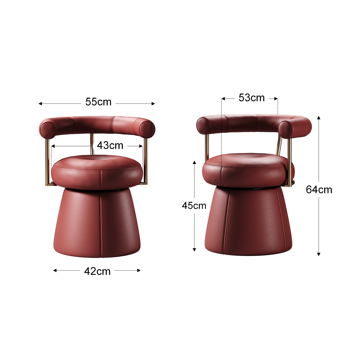 Clear Sky Makeup Stool
