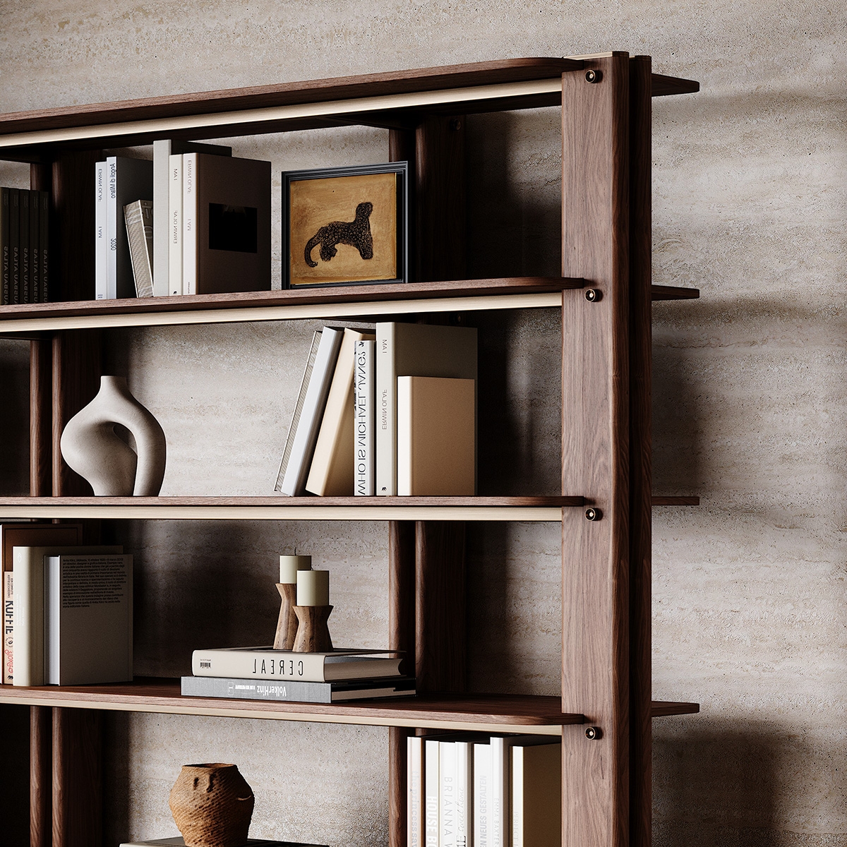 Whole Art Carved Bookcase