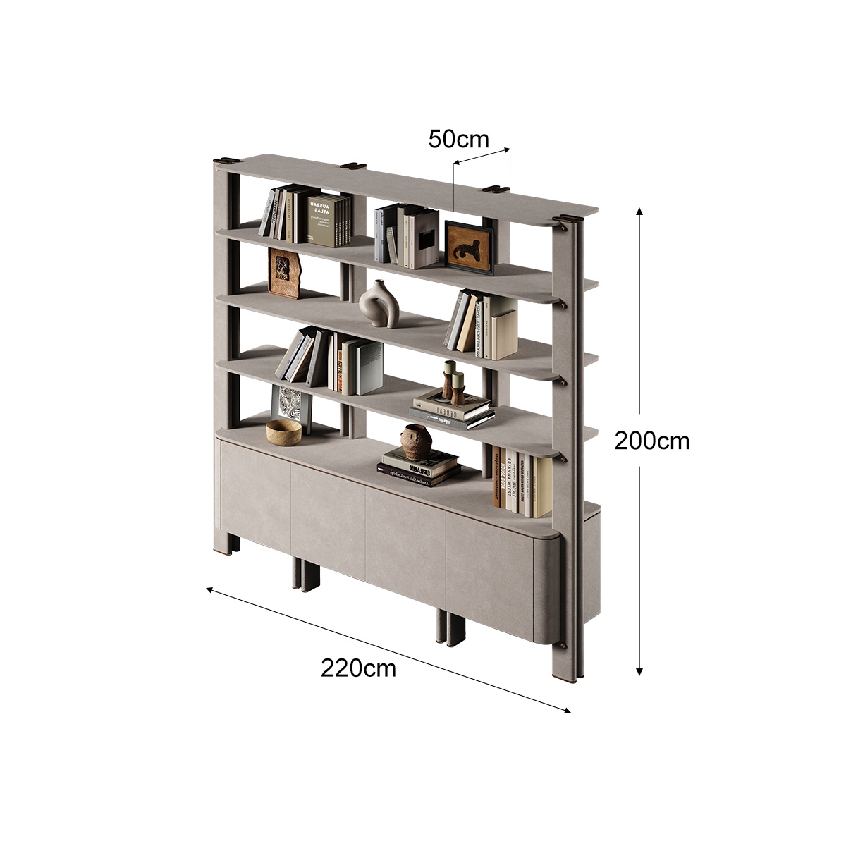 Whole Art Carved Bookcase